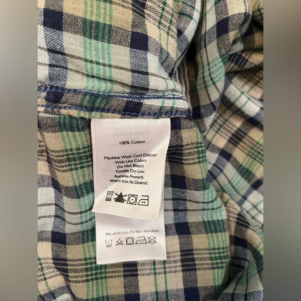 Eddie Bauer Men's Casual Shirt - 100% Cotton Lined Button up XLT vintage - Picture 4 of 5